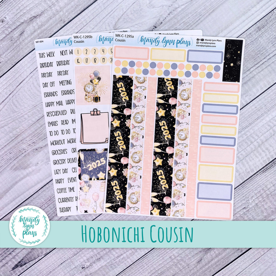 Hobonichi Cousin Weekly Kit || New Year's Party || WK-C-1295