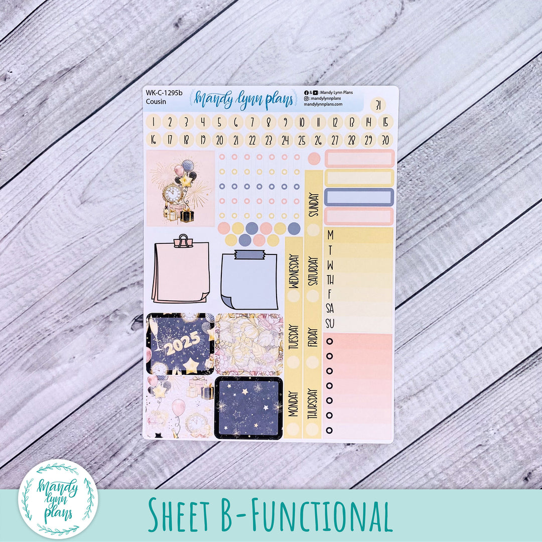 Hobonichi Cousin Weekly Kit || New Year's Party || WK-C-1295