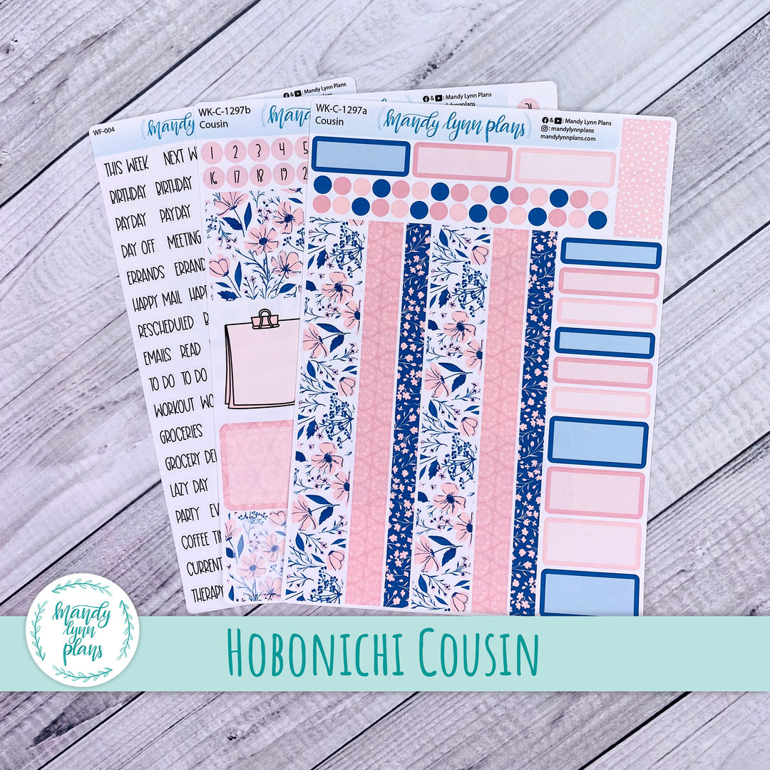 Hobonichi Cousin Weekly Kit || Dainty Floral || WK-C-1297