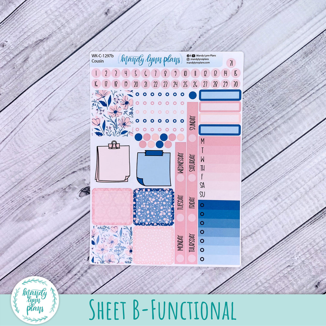 Hobonichi Cousin Weekly Kit || Dainty Floral || WK-C-1297