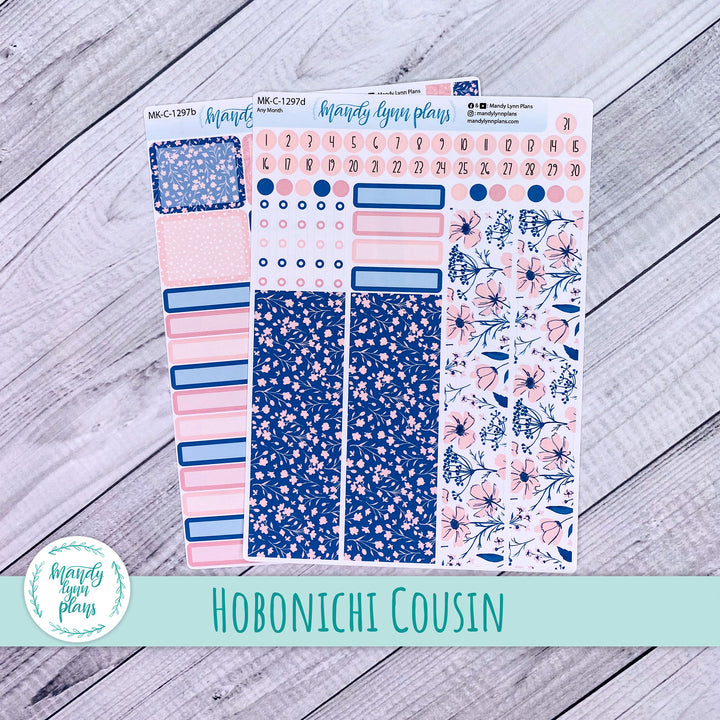 Any Month Hobonichi Cousin Monthly Kit || Dainty Floral || MK-C-1297