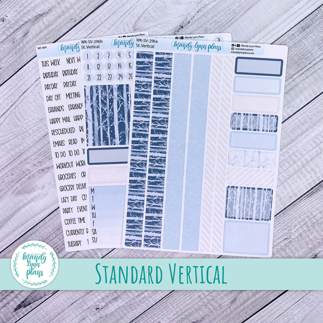 Standard Vertical Weekly Kit || Winter Forest || WK-SV-296