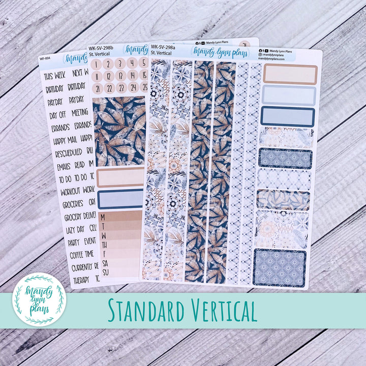 Standard Vertical Weekly Kit || Rustic Boho || WK-SV-298