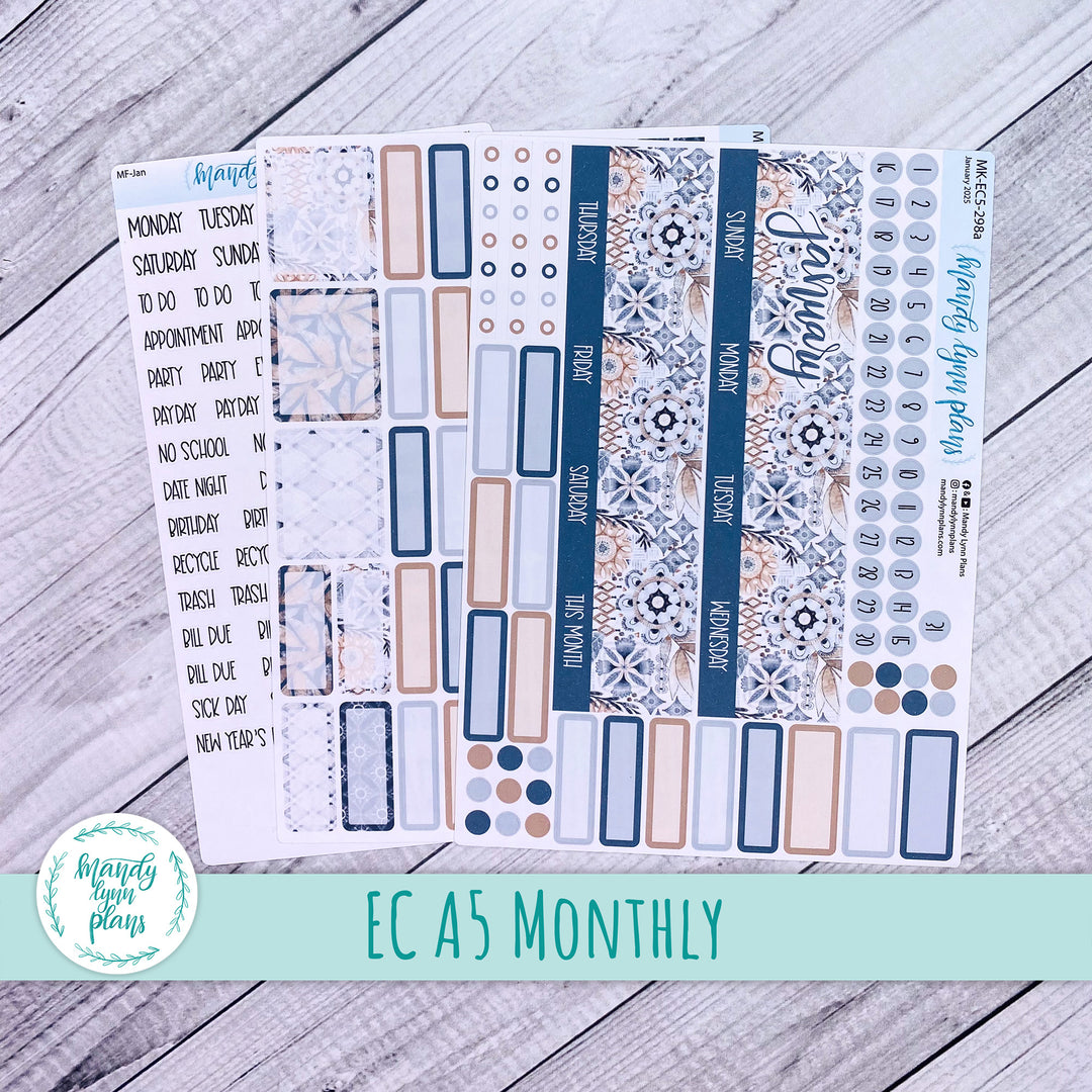 EC A5 January Monthly Kit || Rustic Boho || MK-EC5-298