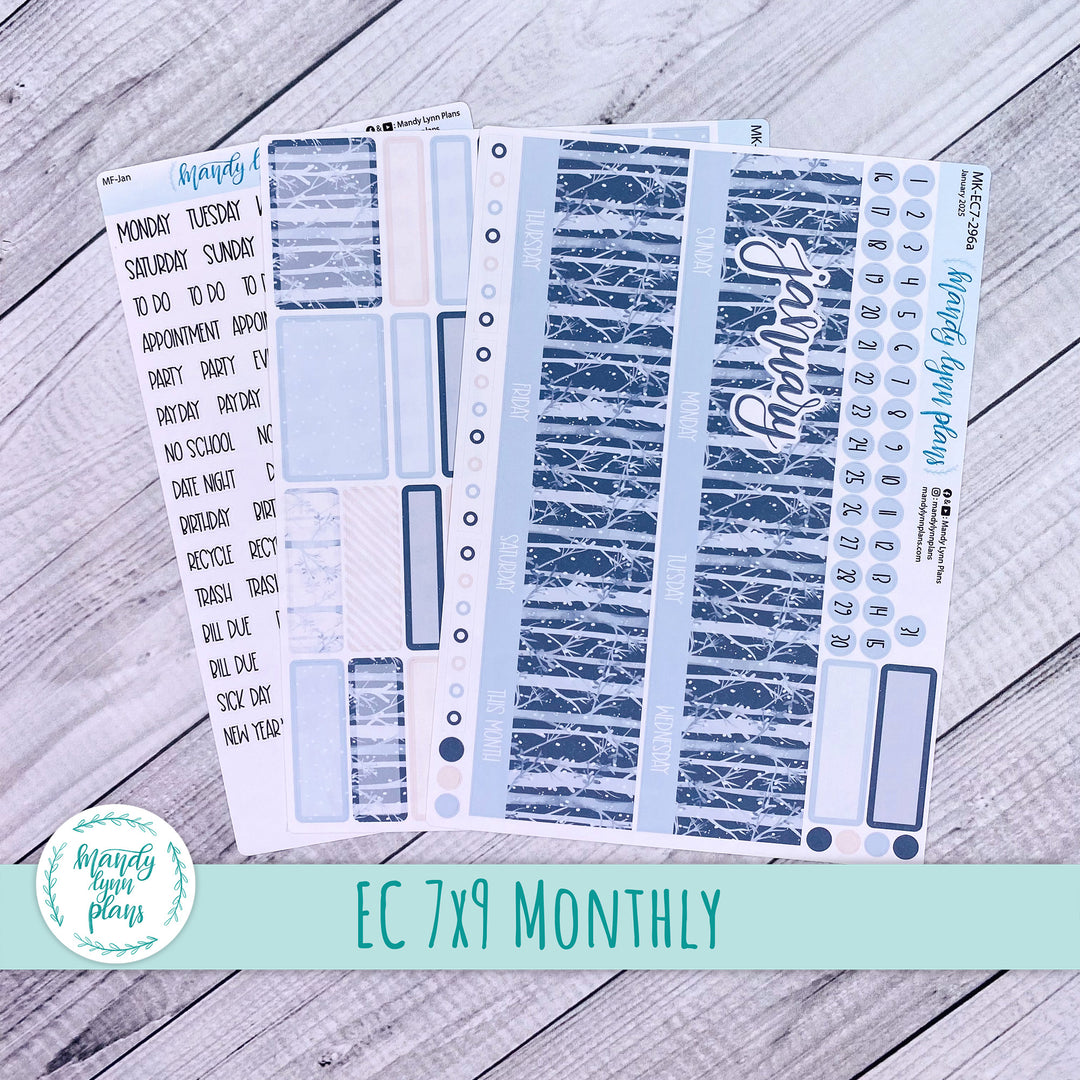 EC 7x9 January Monthly Kit || Winter Forest || MK-EC7-296