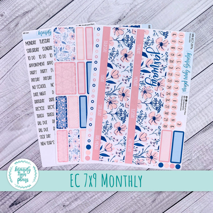 EC 7x9 January Monthly Kit || Dainty Floral || MK-EC7-297