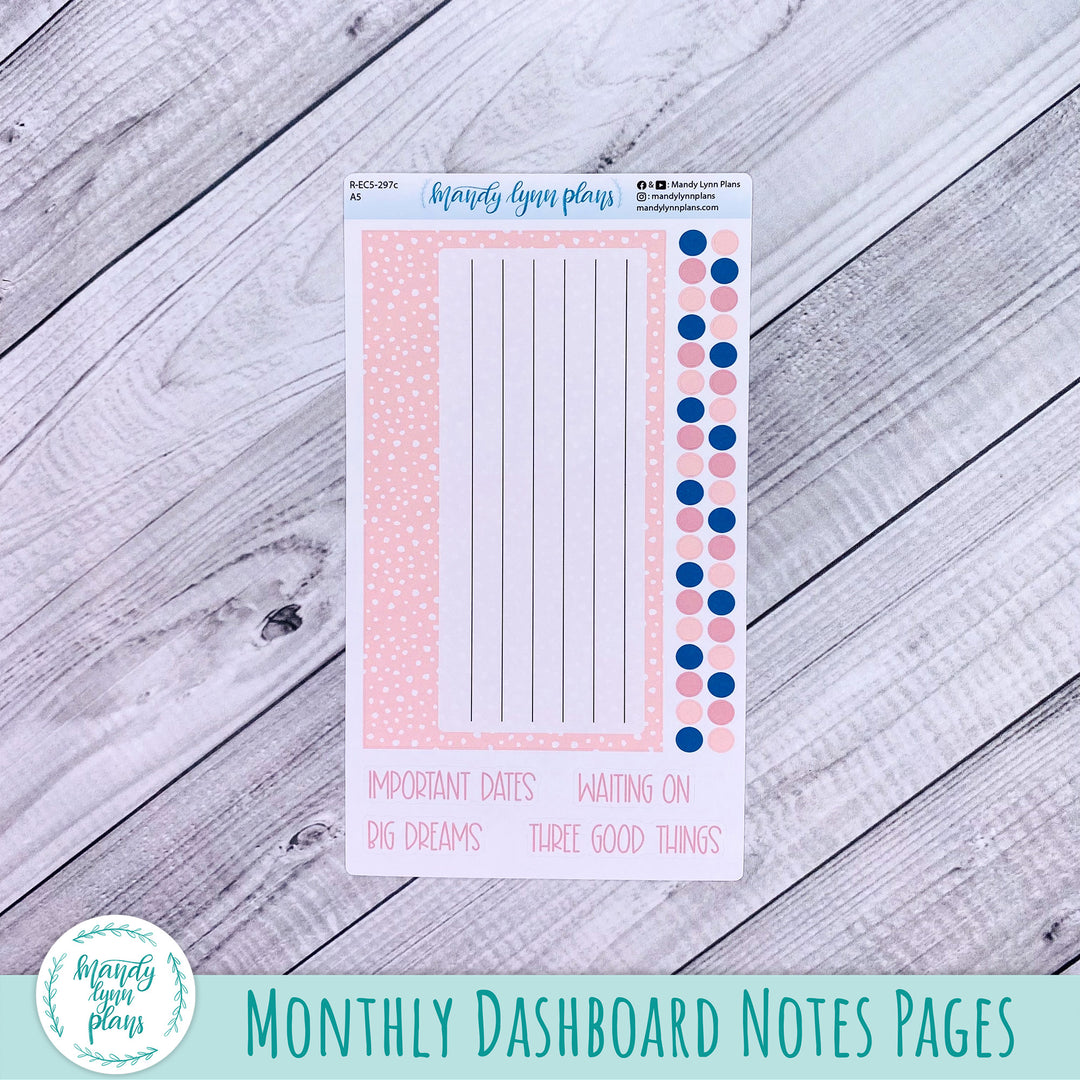 January EC A5 Dashboard Kit || Dainty Floral || R-EC5-297