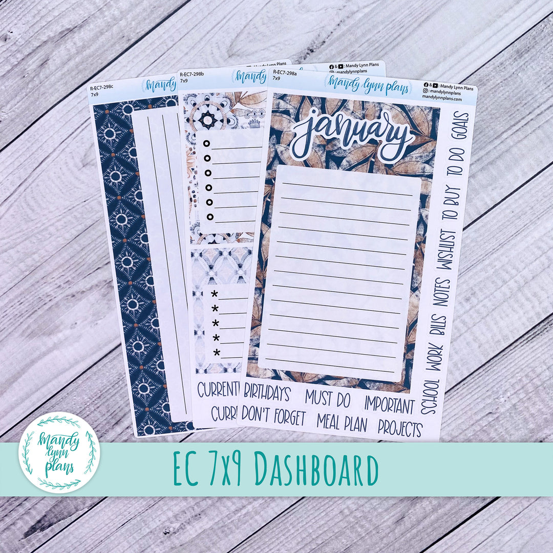 January EC 7x9 Dashboard Kit || Rustic Boho || R-EC7-298