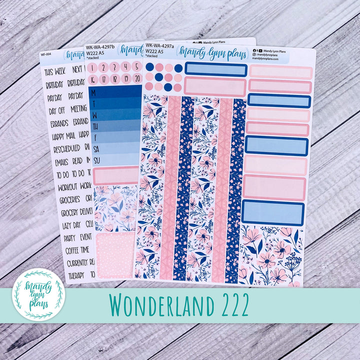 Wonderland 222 Weekly Kit || Dainty Floral || 297