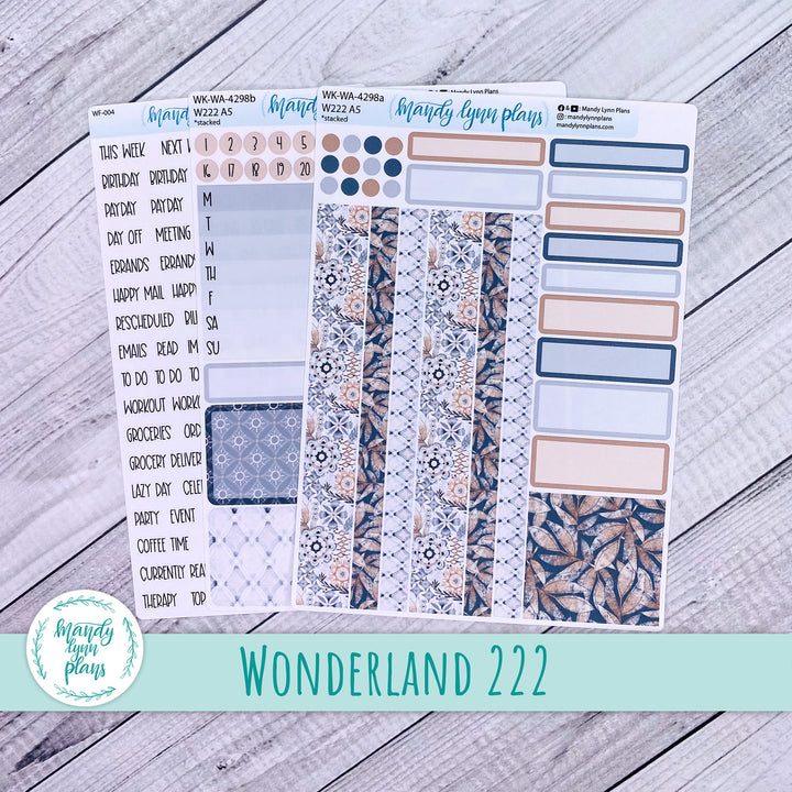 Wonderland 222 Weekly Kit || Rustic Boho || 298