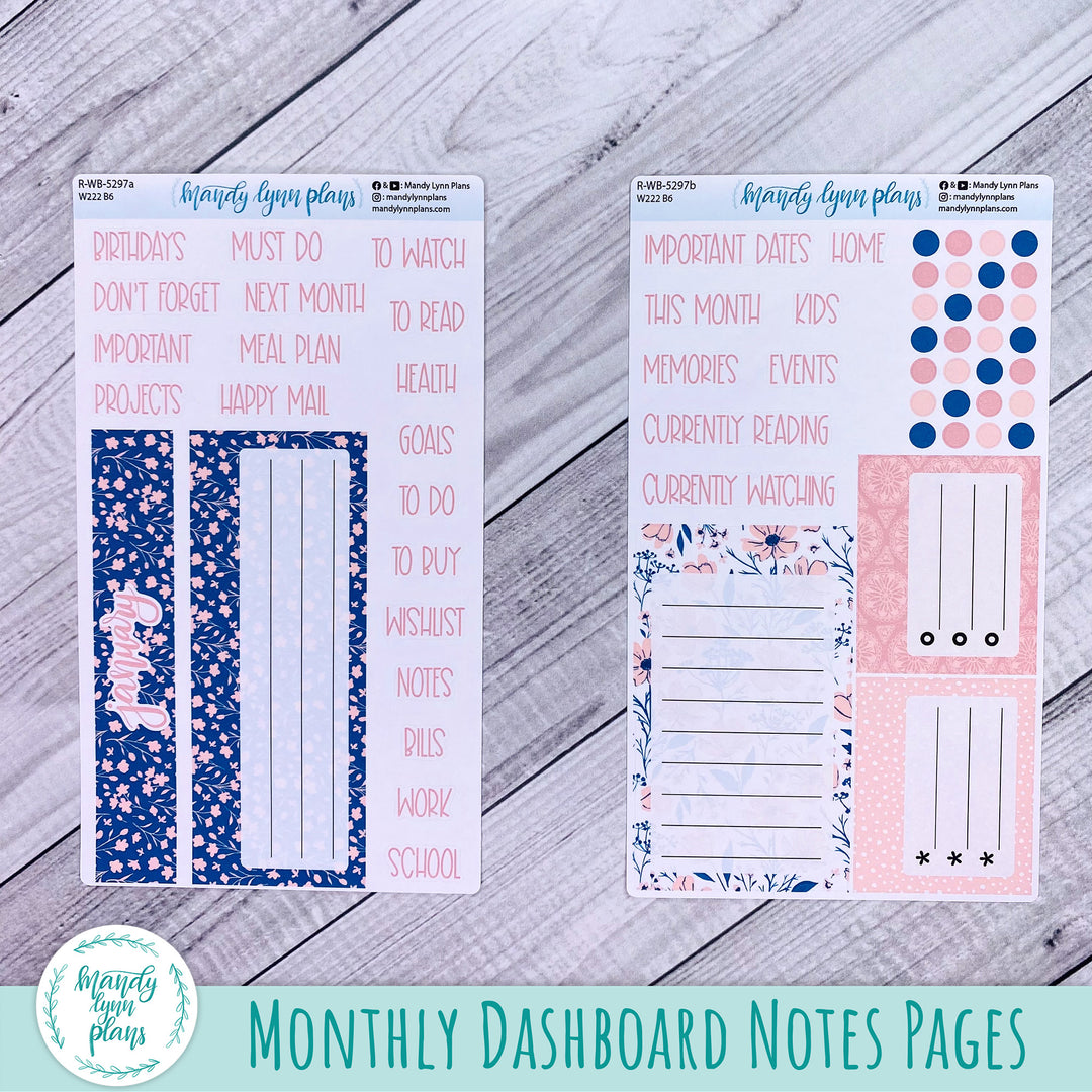 January 2025 Wonderland 222 Dashboard || Dainty Floral || 297