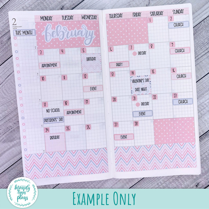 February 2025 Common Planner Monthly Kit || Minimalist || 299