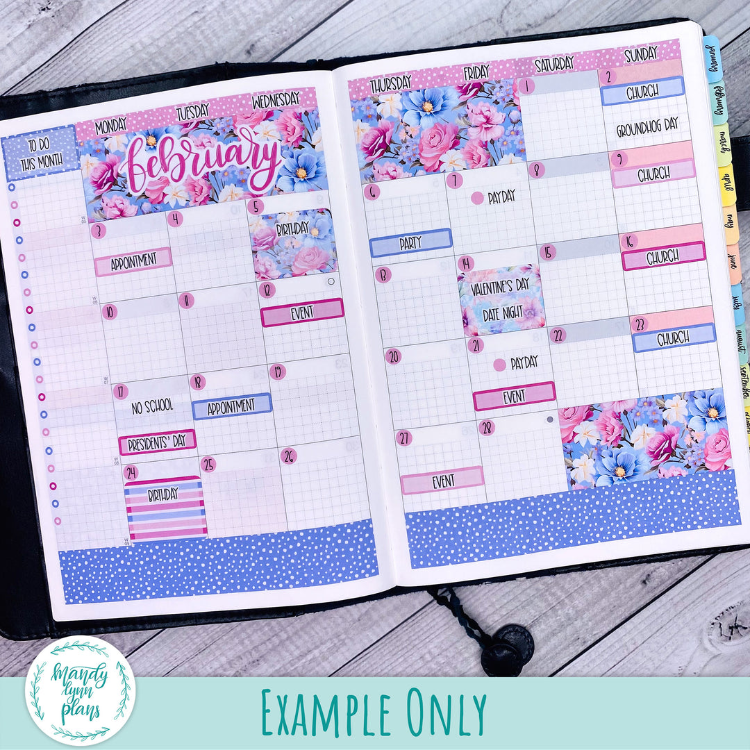 Hobonichi Cousin February 2025 Monthly || Be Mine || MK-C-1300