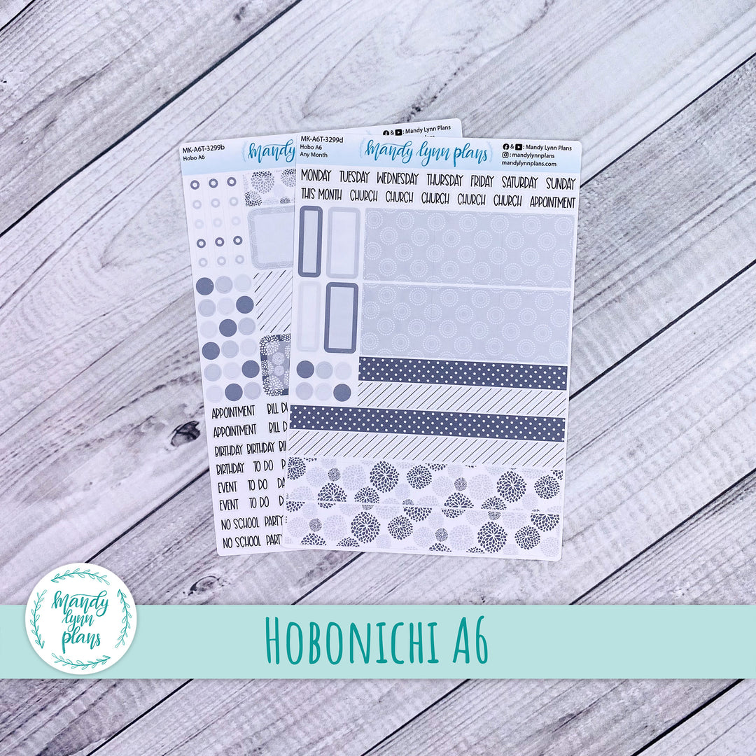 Any Month Hobonichi A6 Monthly Kit || Minimalist || MK-A6T-3299