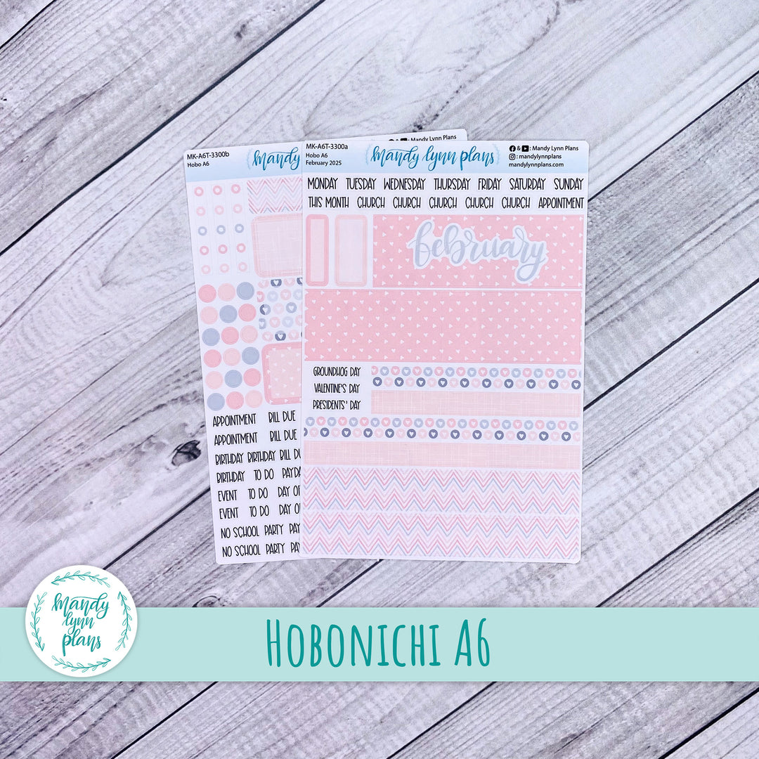 Hobonichi A6 February 2025 Monthly Kit || Be Mine || MK-A6T-3300