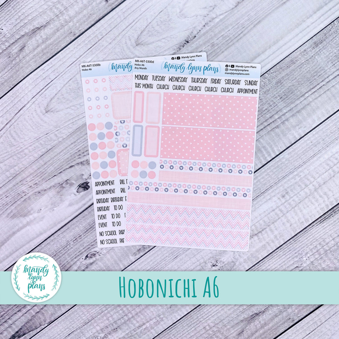 Any Month Hobonichi A6 Monthly Kit || Be Mine || MK-A6T-3300