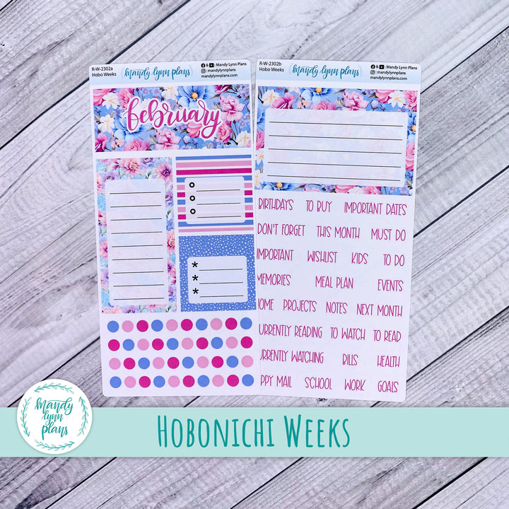 February Hobonichi Weeks Dashboard || Daydream || R-W-2302