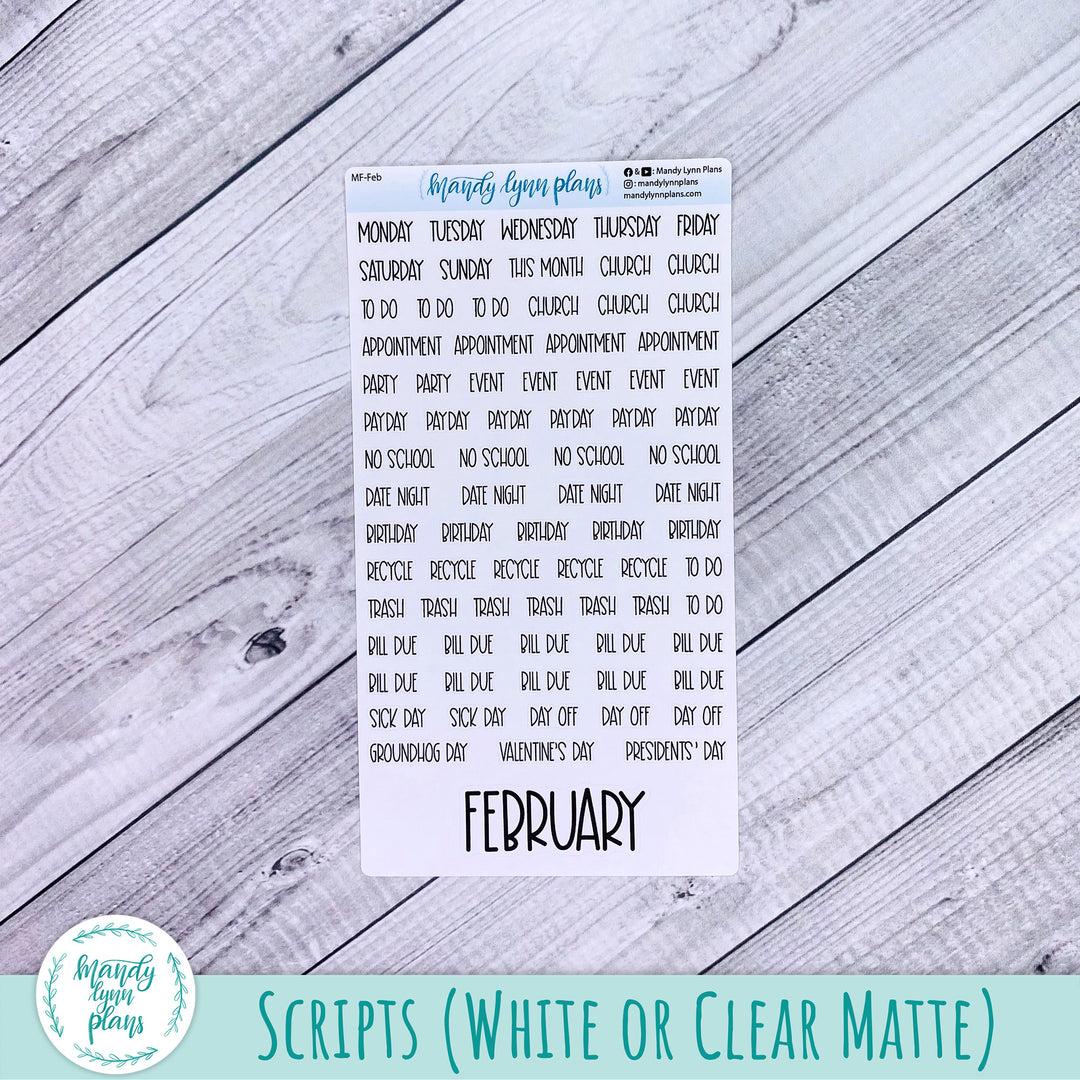 February 2025 Common Planner Monthly Kit || Minimalist || 299