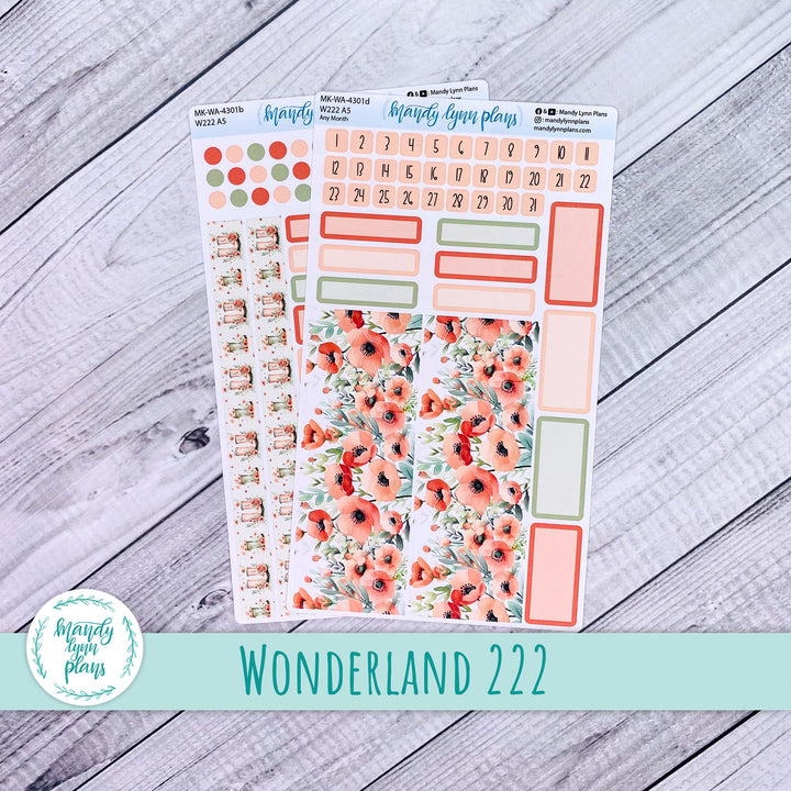 2025 Any Month Wonderland 222 Monthly Kit || Red Poppies || 301