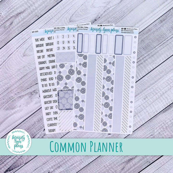 A5, B6, N1 & N2 Common Planner Weekly Kit || Minimalist || 299