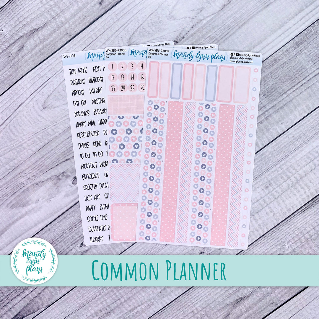 A5, B6, N1 & N2 Common Planner Weekly Kit || Be Mine || 300