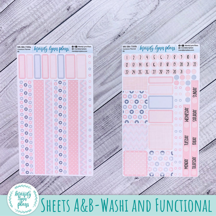 A5, B6, N1 & N2 Common Planner Weekly Kit || Be Mine || 300