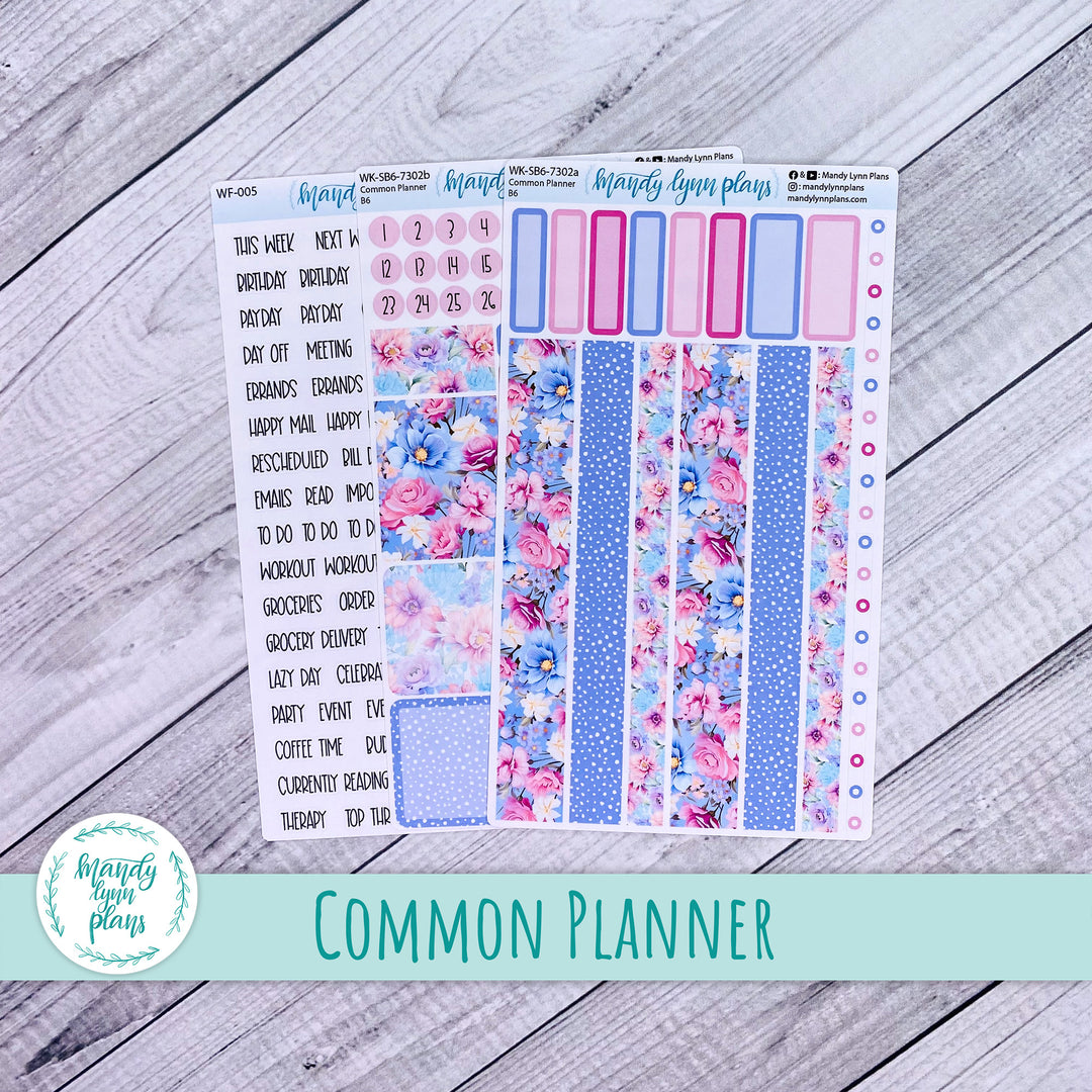 A5, B6, N1 & N2 Common Planner Weekly Kit || Daydream || 302