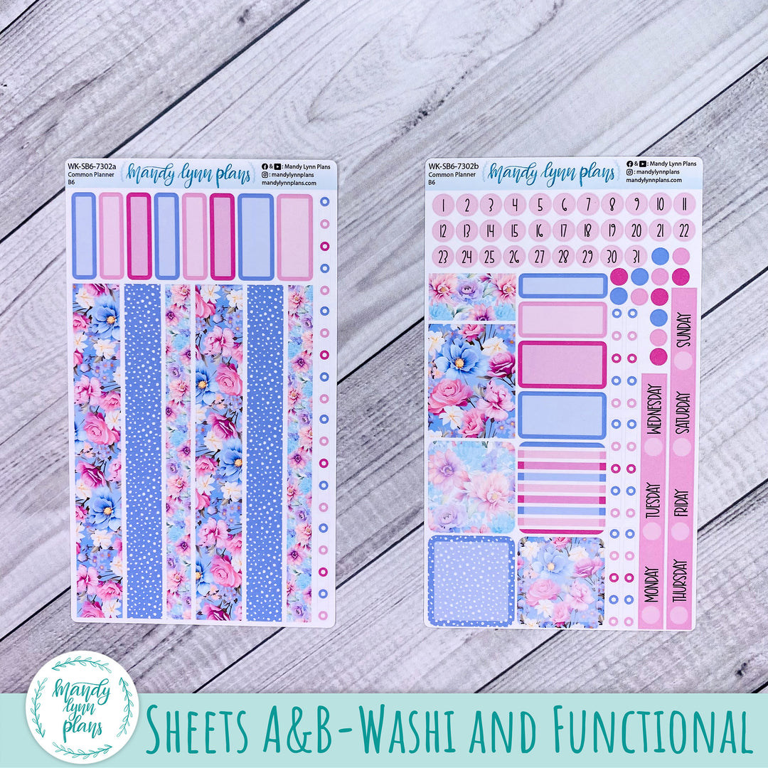 A5, B6, N1 & N2 Common Planner Weekly Kit || Daydream || 302