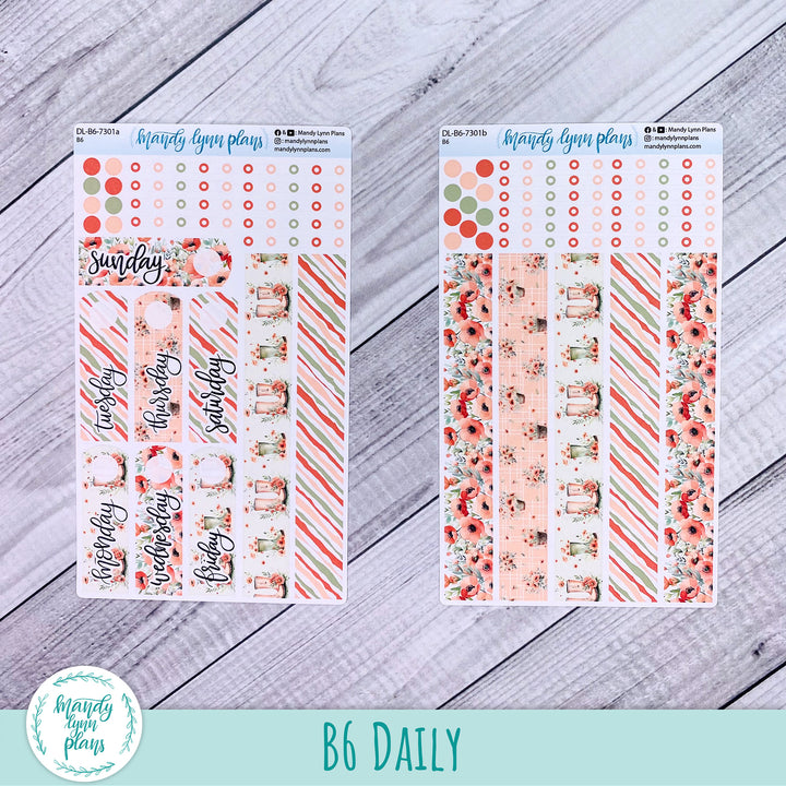 B6 Daily Kit || Red Poppies || DL-B6-7301