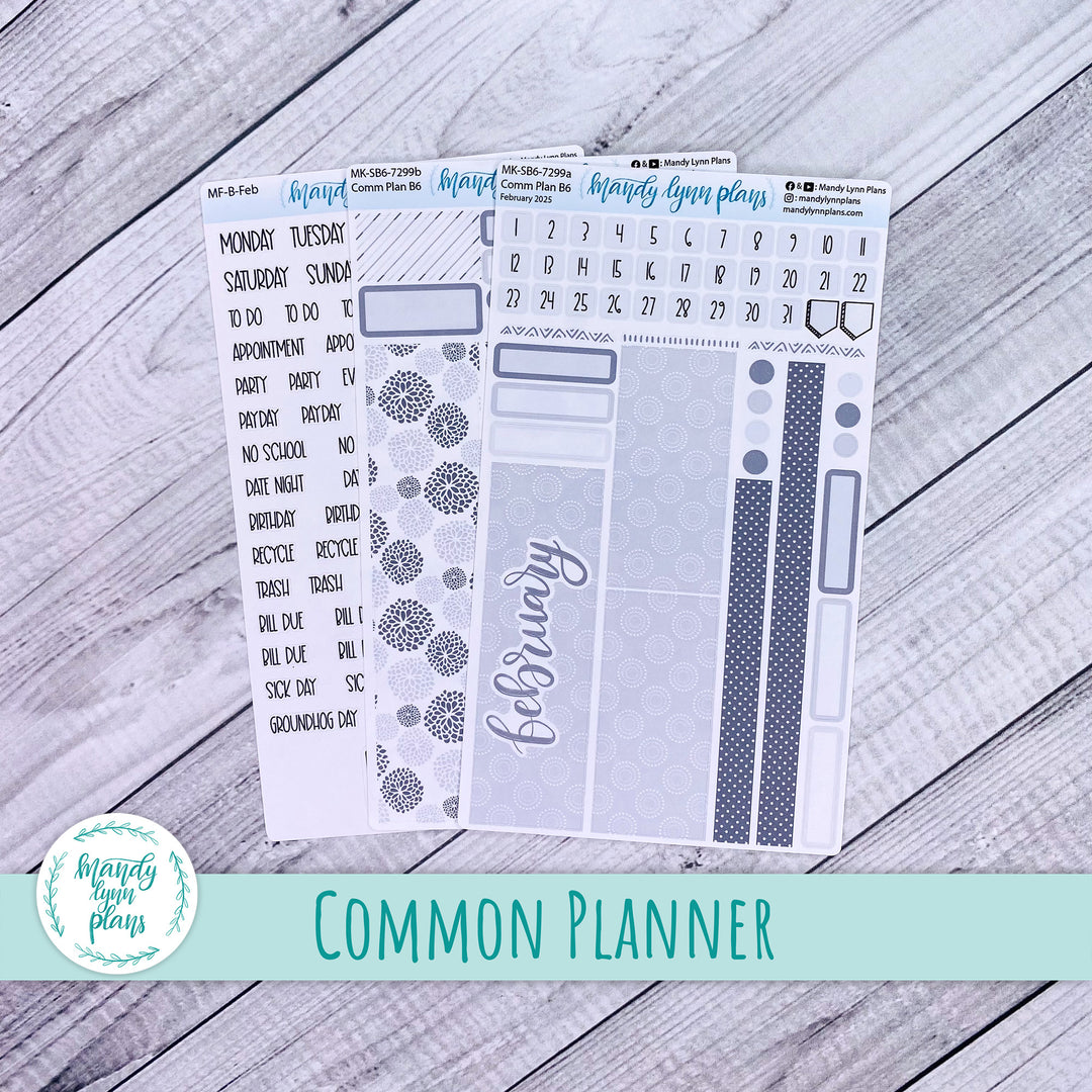 February 2025 Common Planner Monthly Kit || Minimalist || 299