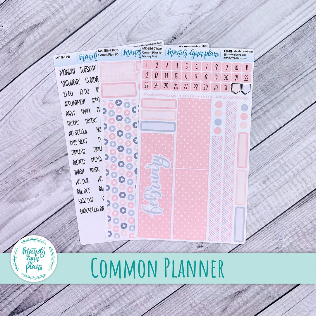 February 2025 Common Planner Monthly Kit || Be Mine || 300