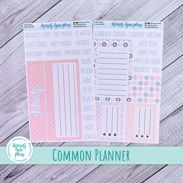 February Common Planner Dashboard || Be Mine || 300