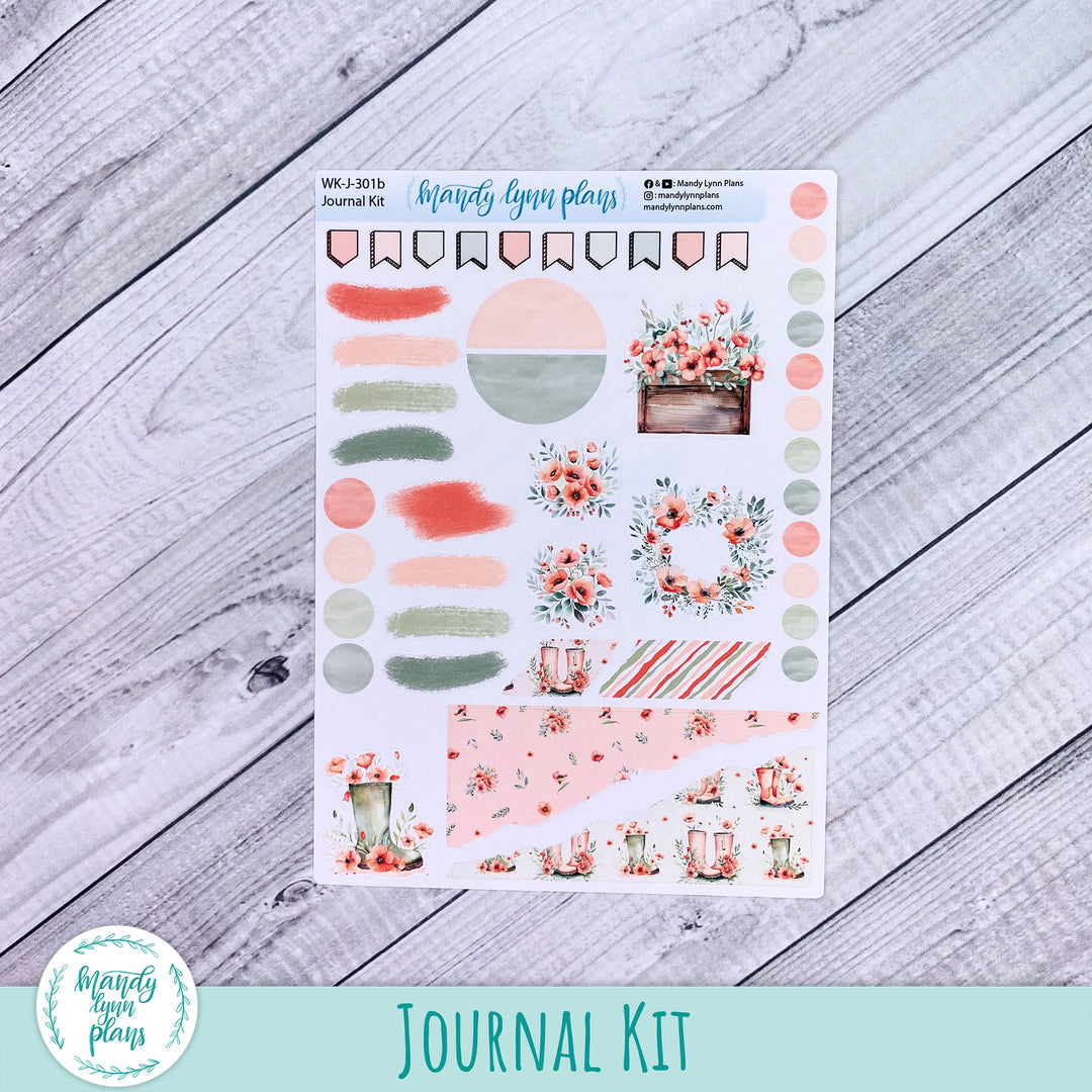 Red Poppies Journal Kit || WK-J-301