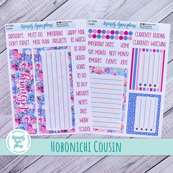 February Hobonichi Cousin Dashboard || Daydream || R-1302