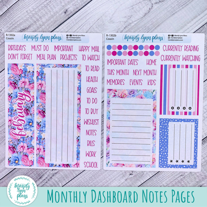 February Hobonichi Cousin Dashboard || Daydream || R-1302