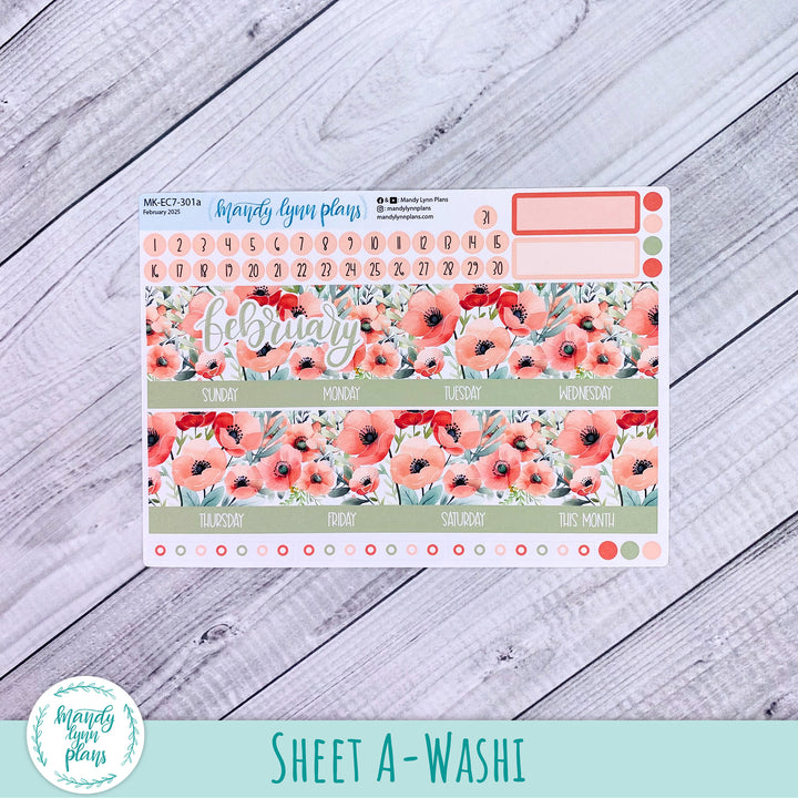 EC 7x9 February Monthly Kit || Red Poppies || MK-EC7-301