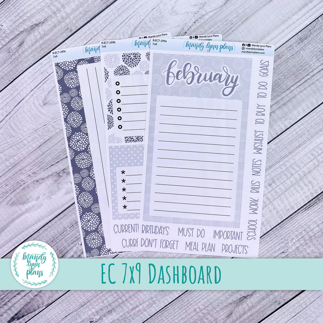 February EC 7x9 Dashboard Kit || Minimalist || R-EC7-299