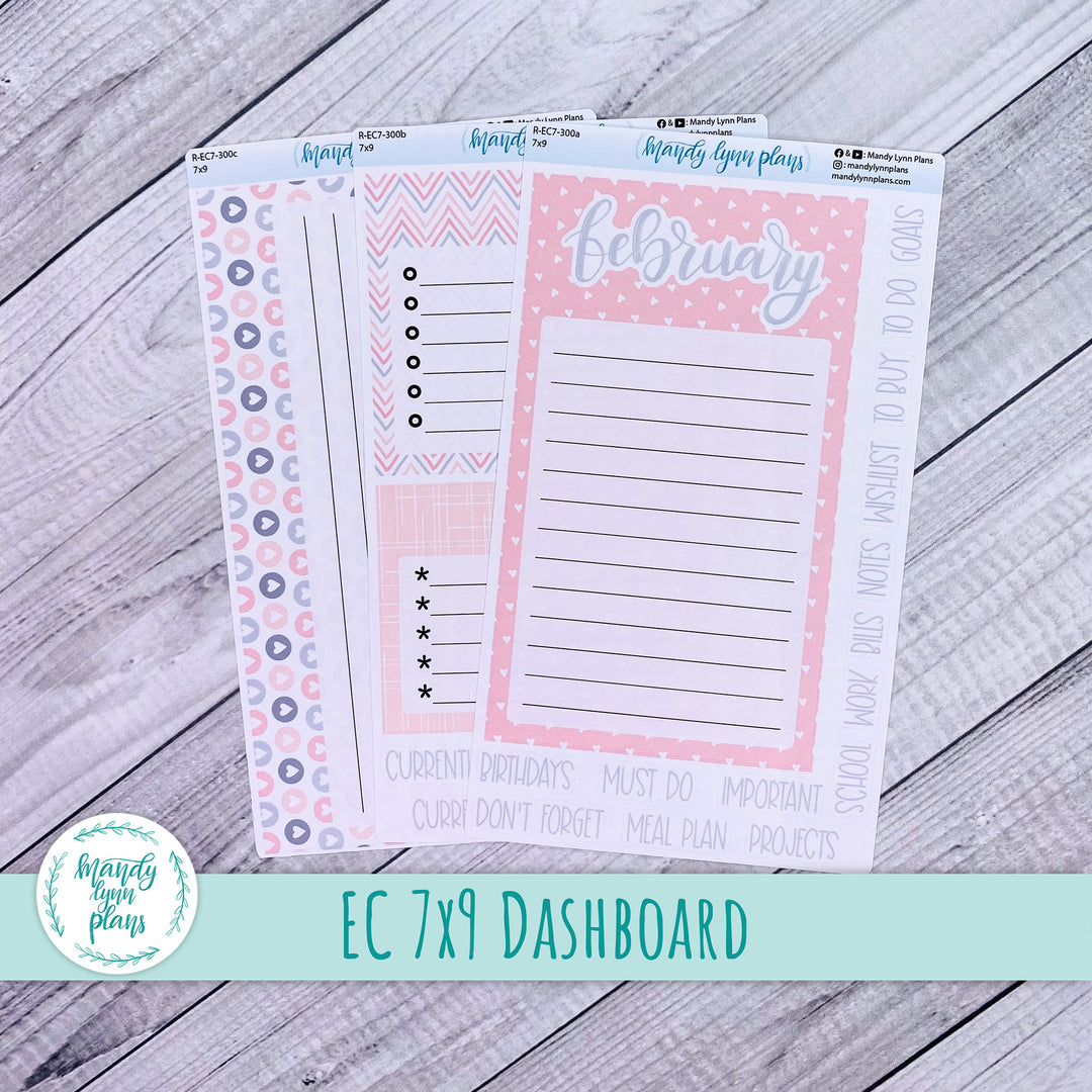 February EC 7x9 Dashboard Kit || Be Mine || R-EC7-300