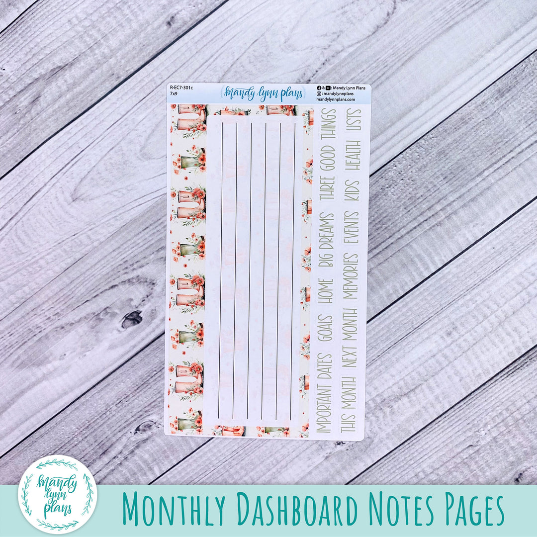 February EC 7x9 Dashboard Kit || Red Poppies || R-EC7-301