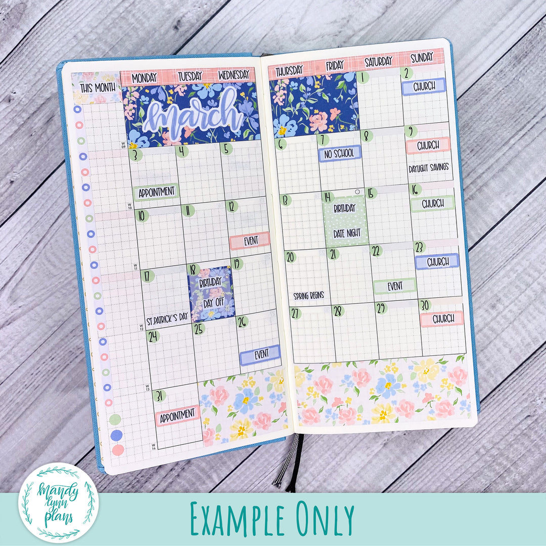 Hobonichi Weeks March 2025 Monthly Kit || Vintage Shamrocks || MK-W-2305