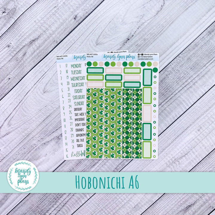 Hobonichi A6 Weekly Kit || Vintage Shamrocks || WK-A6T-3305