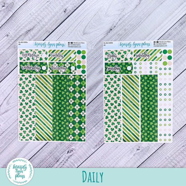 A6 Daily Kit || Vintage Shamrocks || DL-A6-3305