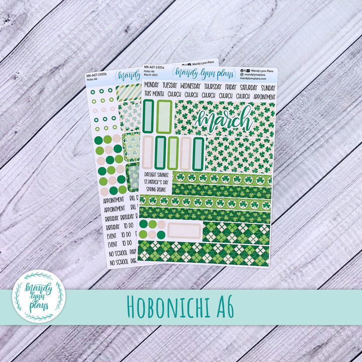 Hobonichi A6 March 2025 Monthly Kit || Vintage Shamrocks || MK-A6T-3305