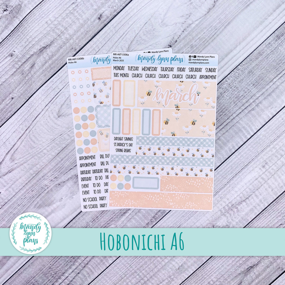 Hobonichi A6 March 2025 Monthly Kit || Honey Bees || MK-A6T-3306