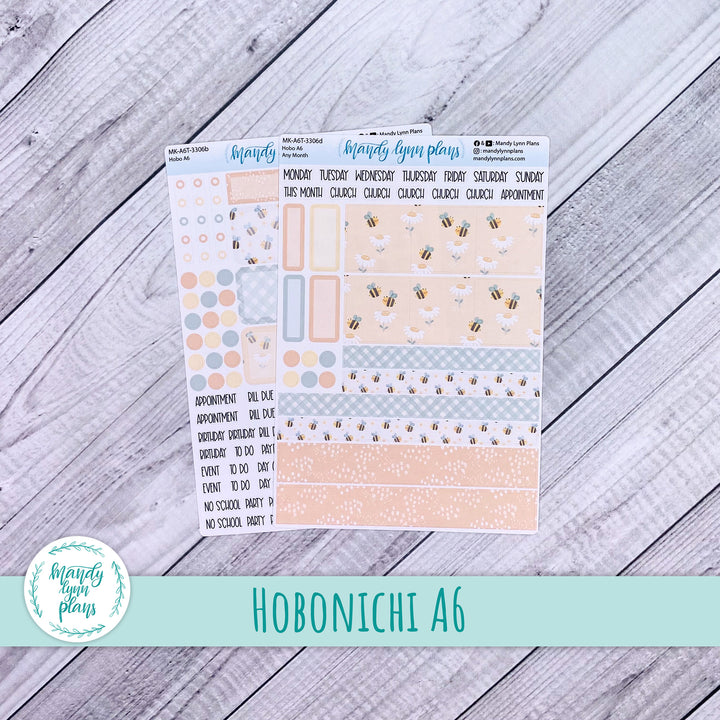 Any Month Hobonichi A6 Monthly Kit || Honey Bees || MK-A6T-3306