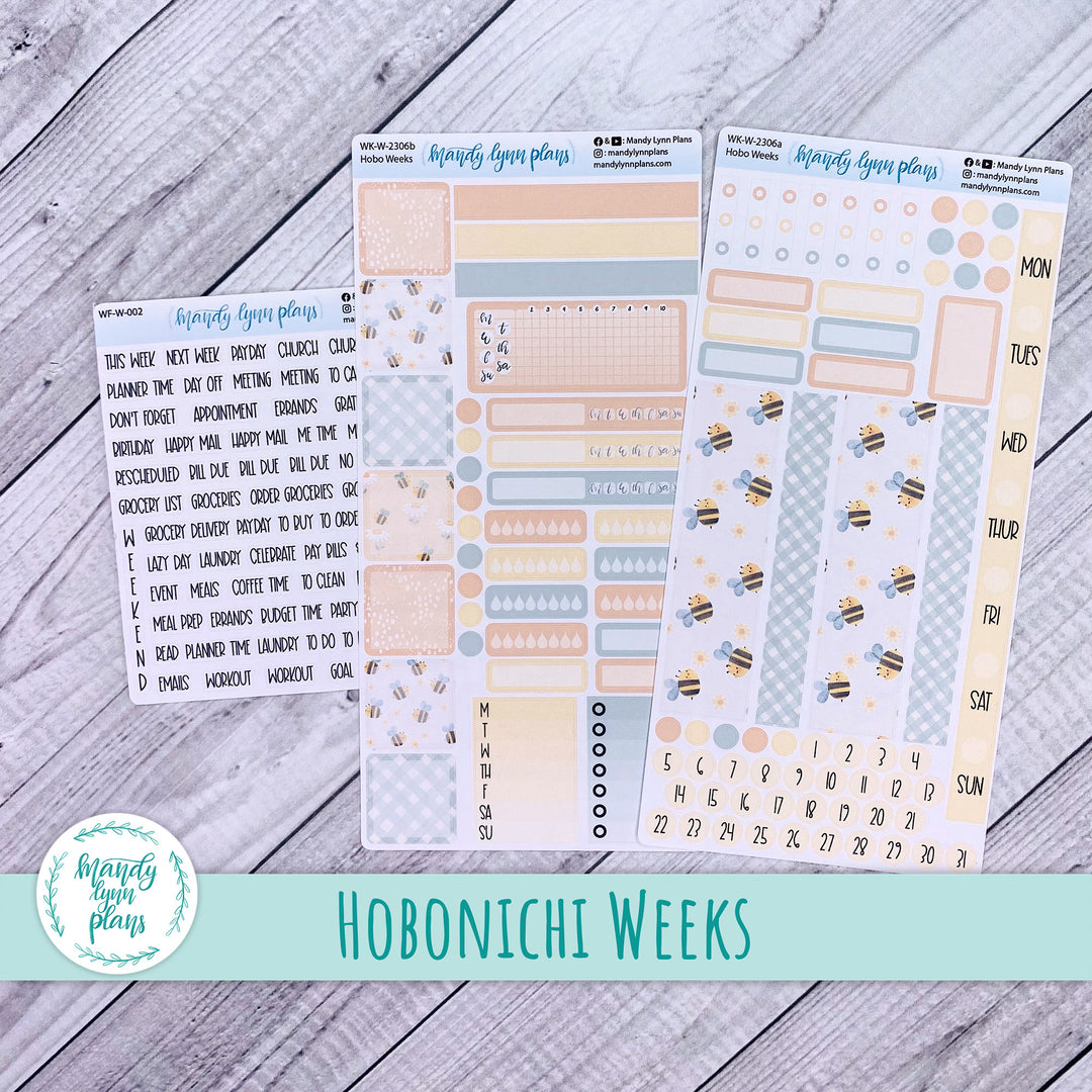 Hobonichi Weeks Weekly Kit || Honey Bees || WK-W-2306