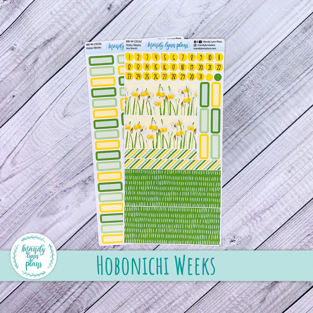 Any Month Hobonichi Weeks Monthly Kit || Daffodils || MK-W-2303