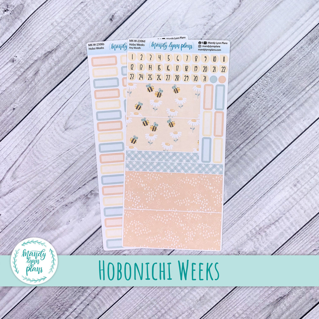 Any Month Hobonichi Weeks Monthly Kit || Honey Bees || MK-W-2306