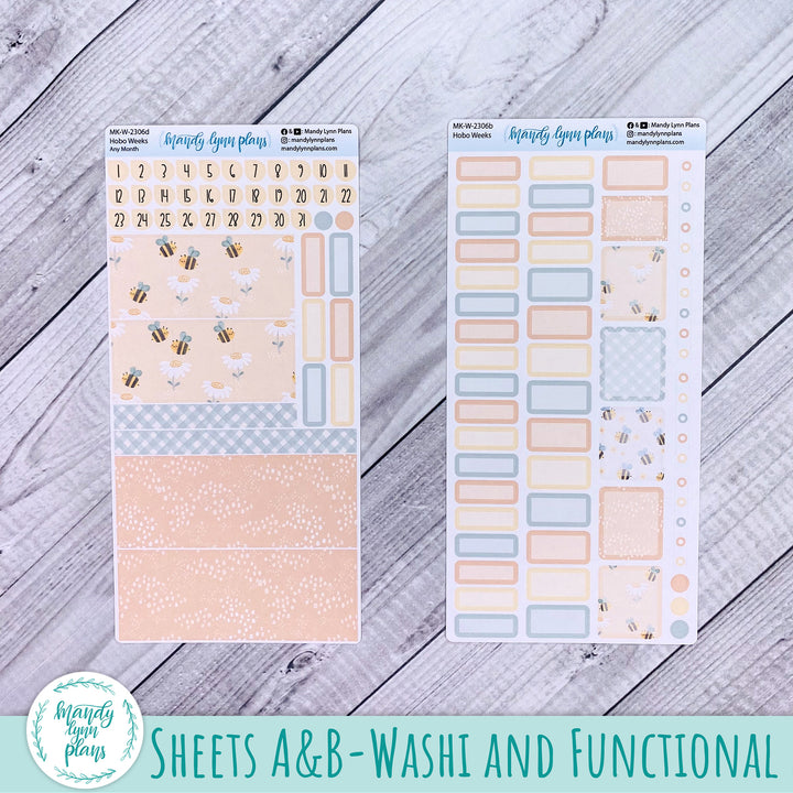 Any Month Hobonichi Weeks Monthly Kit || Honey Bees || MK-W-2306