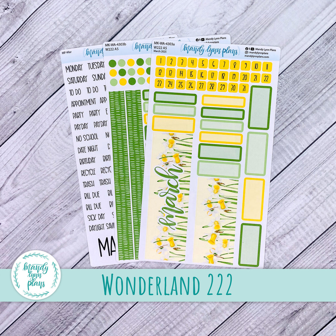 Wonderland 222 March 2025 Monthly Kit || Daffodils || 303